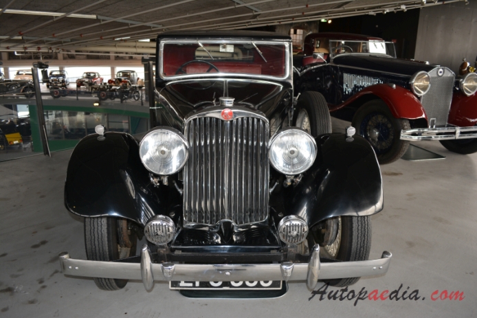 AC Six 1920-1940 (1935 246 4/15 cabriolet 2d), front view