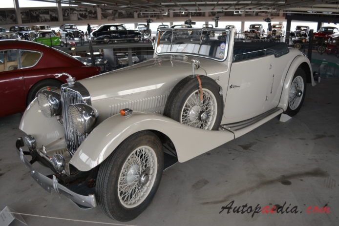 AC Six 1920-1940 (1936 16/66 cabriolet 2d), left front view