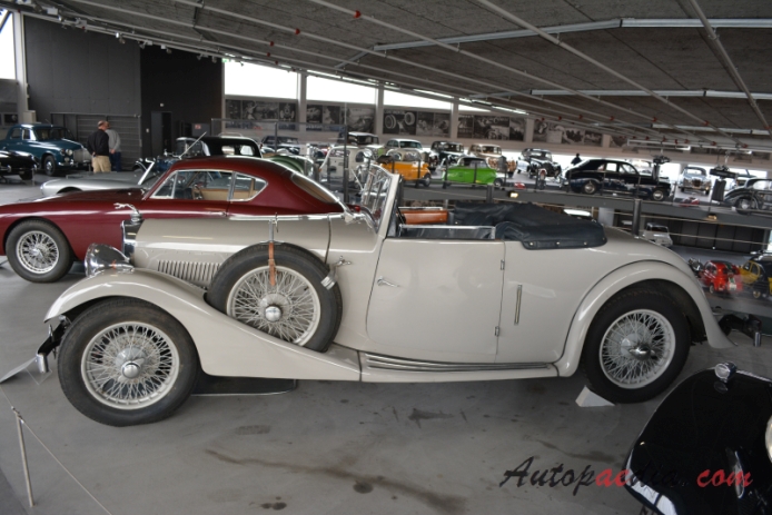 AC Six 1920-1940 (1936 16/66 cabriolet 2d), left side view