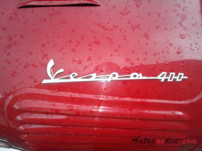 ACMA Vespa 400 1958-1961, emblemat tył 