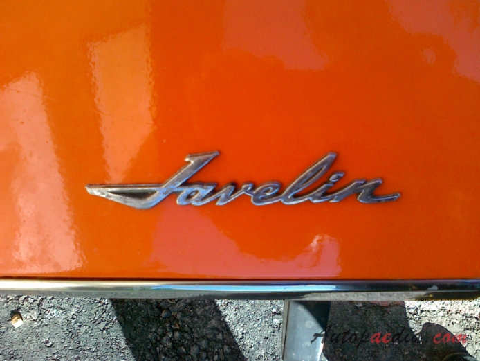 AMC Javelin 2nd generation 1971-1974 (1973-1974), front emblem  