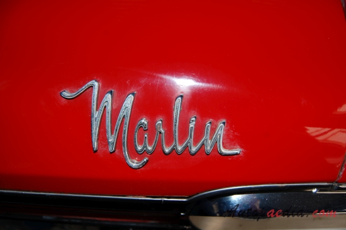 AMC Marlin 1965-1967 (1966 5.3L V8 hardtop 2d), front emblem  