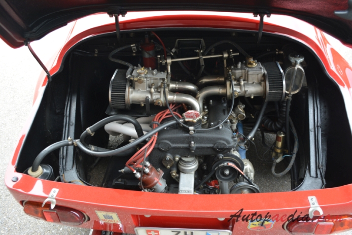 Fiat Abarth 1000 Bialbero 1961-1964 (1963), silnik 