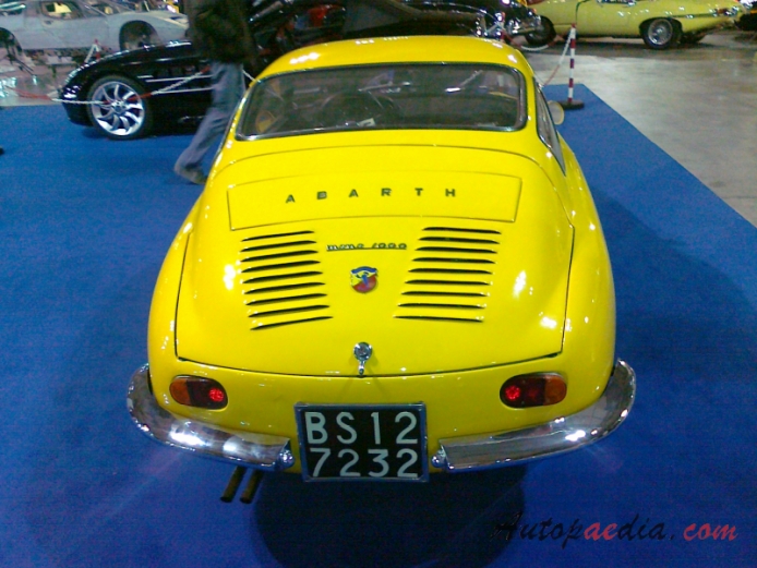 Fiat Abarth 1000 Mono Beccaris 1961 (Coupé 2d), rear view