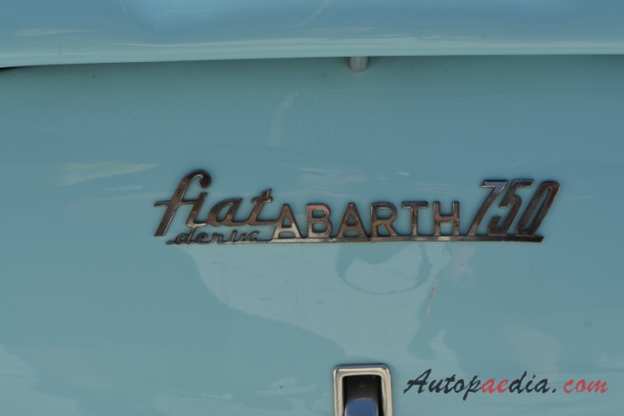 Fiat Abarth 750GT Zagato 1956-1958 (1957), rear emblem  