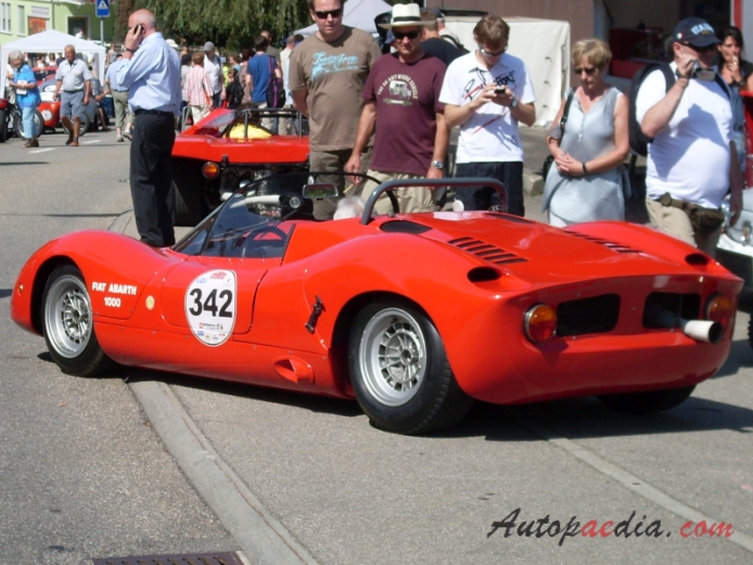 Fiat Abarth SE 04 1000 SP 1966-1970 (1966),  left rear view