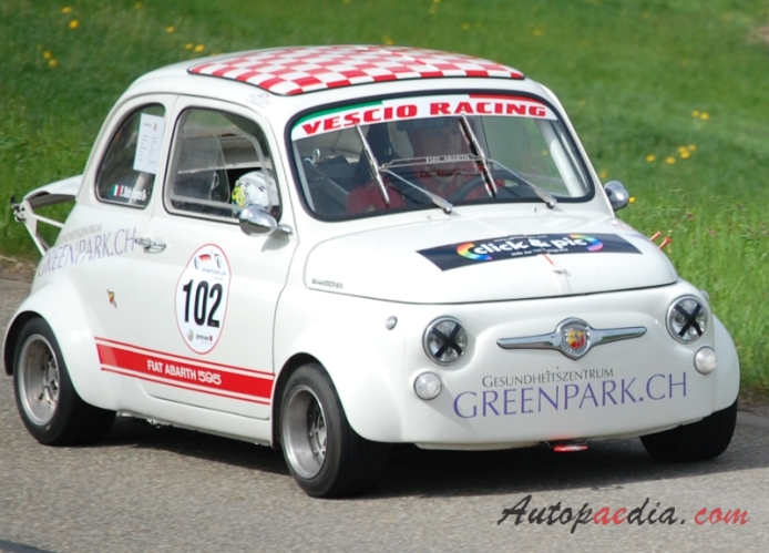 Fiat Abarth 595 1963-1971 (1965), right front view