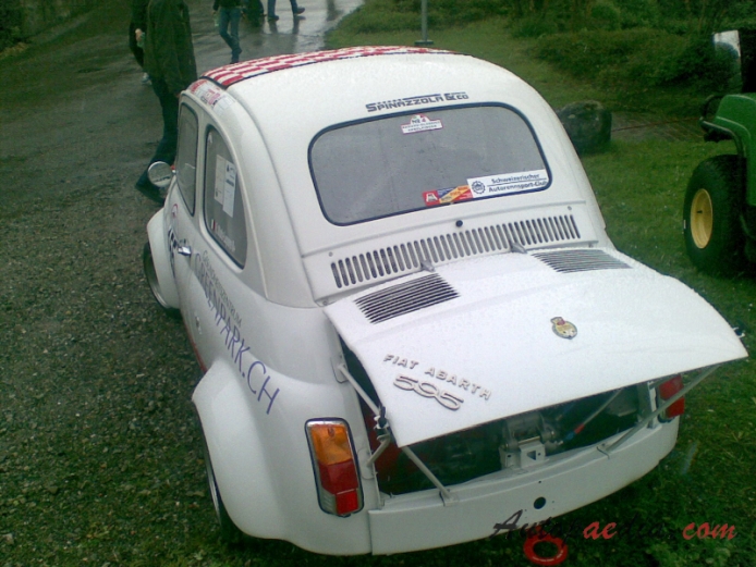 Fiat Abarth 595 1963-1971 (1965),  left rear view