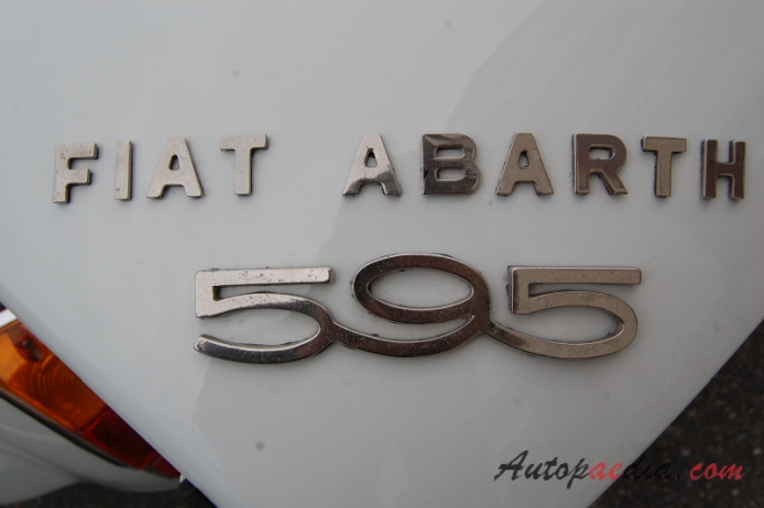 Fiat Abarth 595 1963-1971 (1965), emblemat tył 