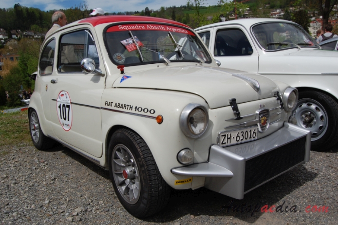 Fiat Abarth 1000 TC berlina corsa 1965-1967 (1966), right front view