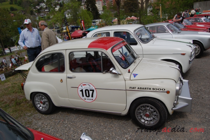 Fiat Abarth 1000 TC berlina corsa 1965-1967 (1966), prawy bok