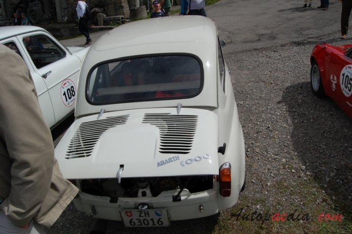 Fiat Abarth 1000 TC berlina corsa 1965-1967 (1966), rear view