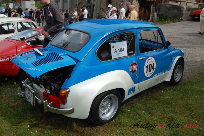 Fiat Abarth 1000 TC berlina corsa 1965-1967 (1967), prawy tył