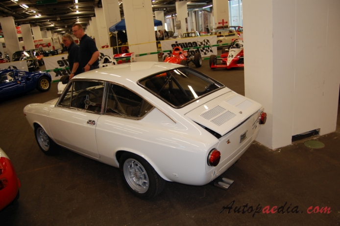Fiat Abarth 1000 OTS 1965-1970 (1967),  left rear view