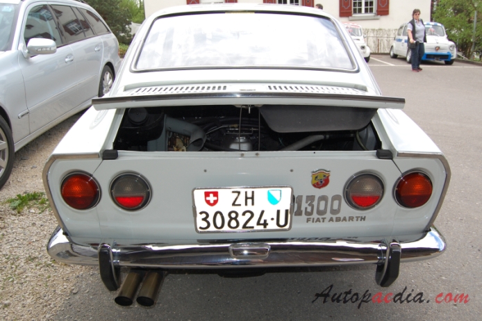 Fiat Abarth 1300/124 OT Coupé 1966-1970 (1968-1970 2nd series), rear view