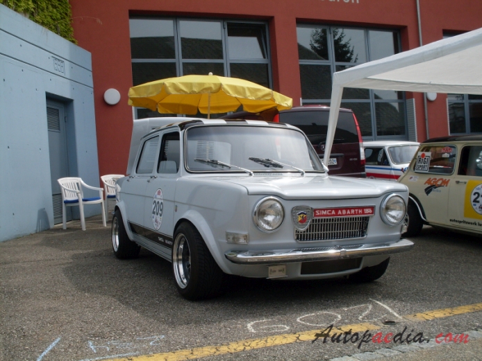 Simca Abarth 1150 Berlina 1963-1966 (1963), prawy przód