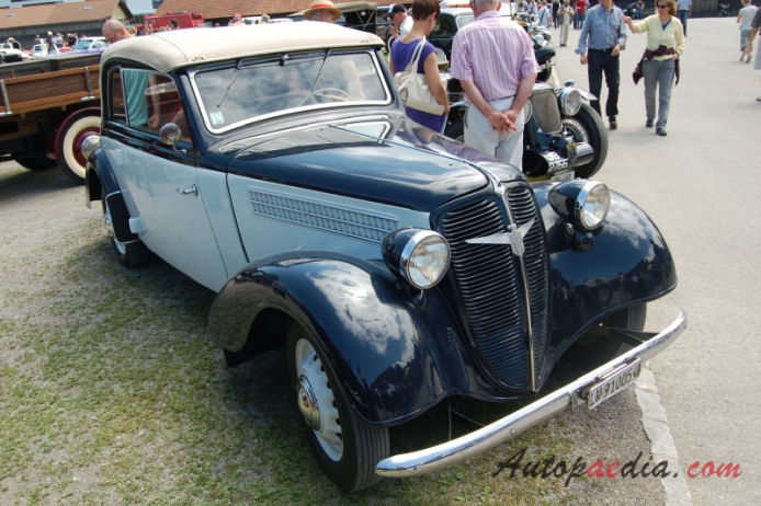 Adler Trumpf 1932-1938 (2d cabriolet), prawy przód