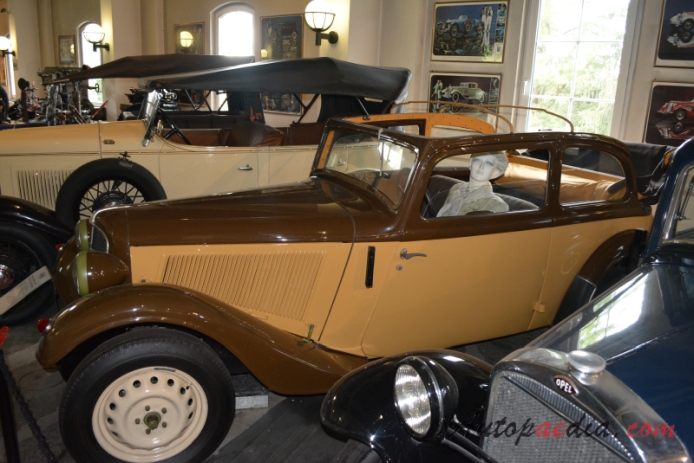 Adler Trumpf Junior 1934-1941 (1936-1941 1E cabrio-limuzyna 2d), lewy bok
