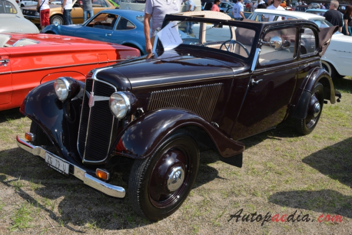 Adler Trumpf Junior 1934-1941 (1937 cabriolet 2d), lewy przód