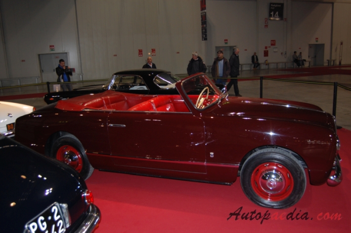 Alfa Romeo 1900 1950-1959 (1952 1900 L Stabilimenti Farina Victoria Cabriolet 2d), prawy bok