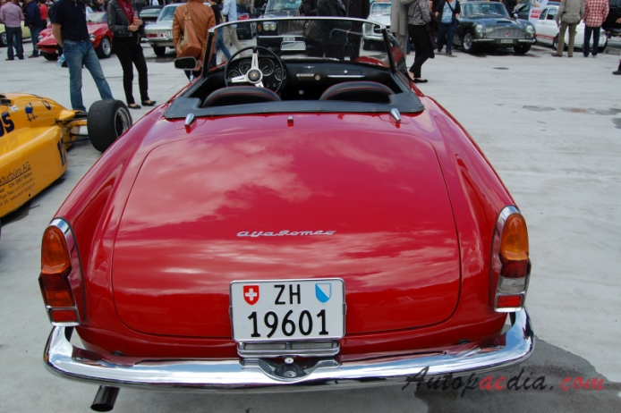 Alfa Romeo 2000 1958-1961 (Touring Spider), tył
