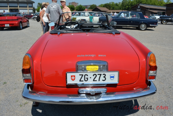 Alfa Romeo 2600 1961-1968 (1963 Spider 2d), rear view