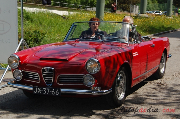 Alfa Romeo 2600 1961-1968 (Spider convertible), left front view