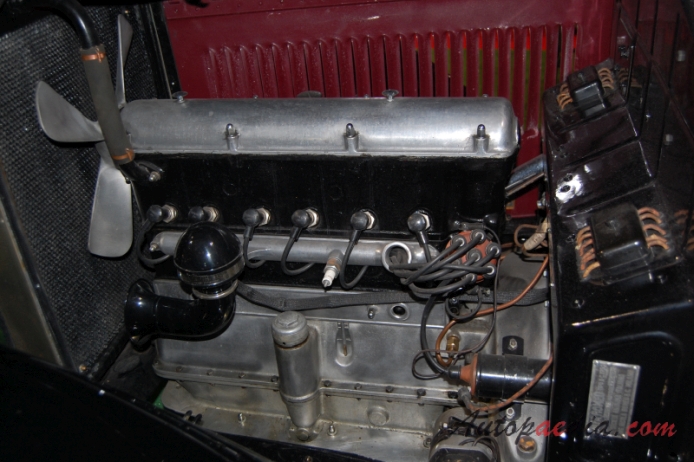 Alfa Romeo 6C 1750 1929-1933 (1929 De Luxe Torpedo 4d), engine  