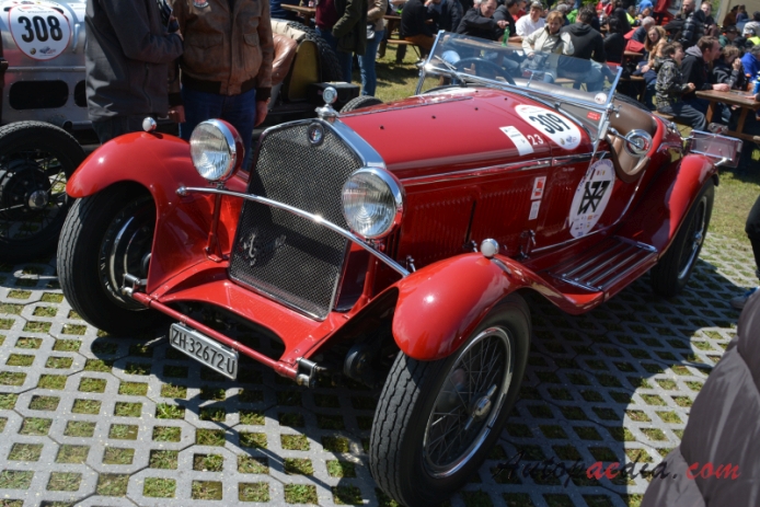 Alfa Romeo 6C 1750 1929-1933 (1931 Gran Sport Zagato roadster 2d), lewy przód
