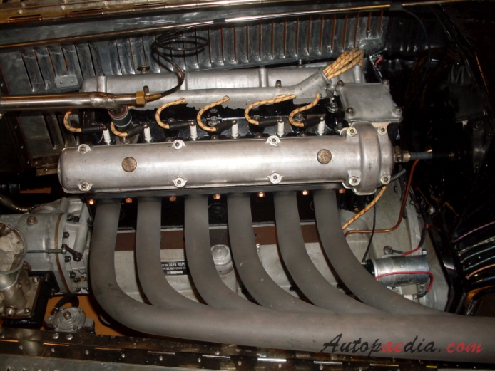 Alfa Romeo 6C 1750 1929-1933 (Gran Turismo roadster 2d), engine  