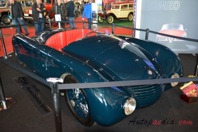 Alfa Romeo 6C 2300 1934-1939 (1937 Jankovits Aerodinamica prototyp Spider 2d), prawy przód