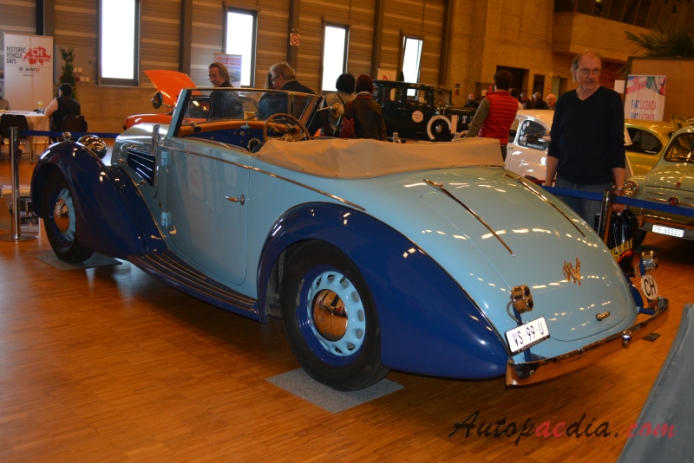 Alfa Romeo 6C 2300 1934-1939 (1938 Worblaufen cabriolet 2d), lewy tył