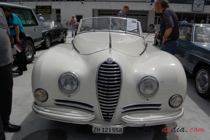 Alfa Romeo 6C 2500 1938-1952 (1947 Graber cabriolet 2d), front view