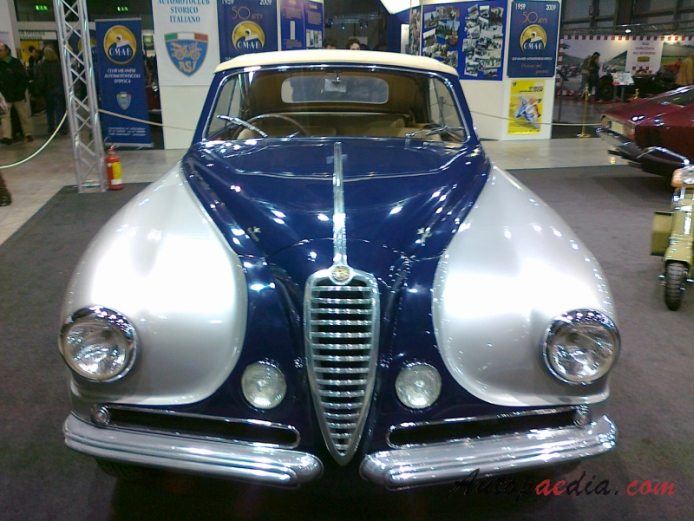 Alfa Romeo 6C 2500 1938-1952 (1951 Villa d'Este cabriolet 2d), front view