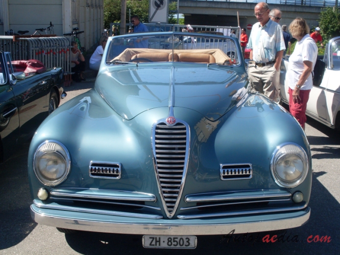 Alfa Romeo 6C 2500 1938-1952 (cabriolet 2d), front view