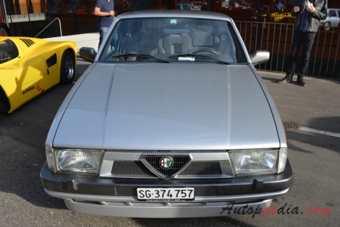 Alfa Romeo 75 1985-1992 (1988-1992 Alfa Romeo 75 sedan 4d), front view