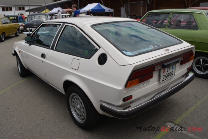 Alfa Romeo Alfasud Sprint 1976-1983 (1980 Alfasud Sprint Veloce 1.5 hatchback 2d), lewy tył