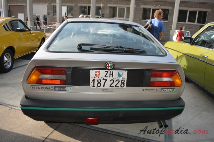 Alfa Romeo Sprint 1983-1989 (1984 Sprint Quadrifoglio Verde QV 1.5 hatchback 2d), rear view