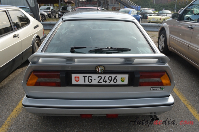 Alfa Romeo Sprint 1983-1989 (1986 Sprint 1.5 Quadrifoglio Grand Prix hatchback 2d), rear view