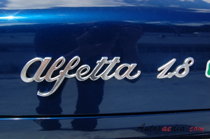 Alfa Romeo Alfetta 1972-1984 (1975-1979 1.8L sedan 4d), rear emblem  