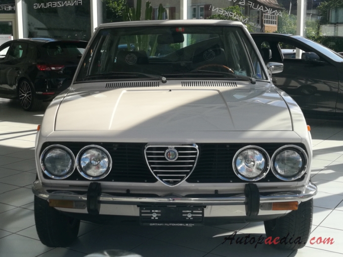 Alfa Romeo Alfetta 1972-1984 (1979 Alfetta 1.6 sedan 4d), front view
