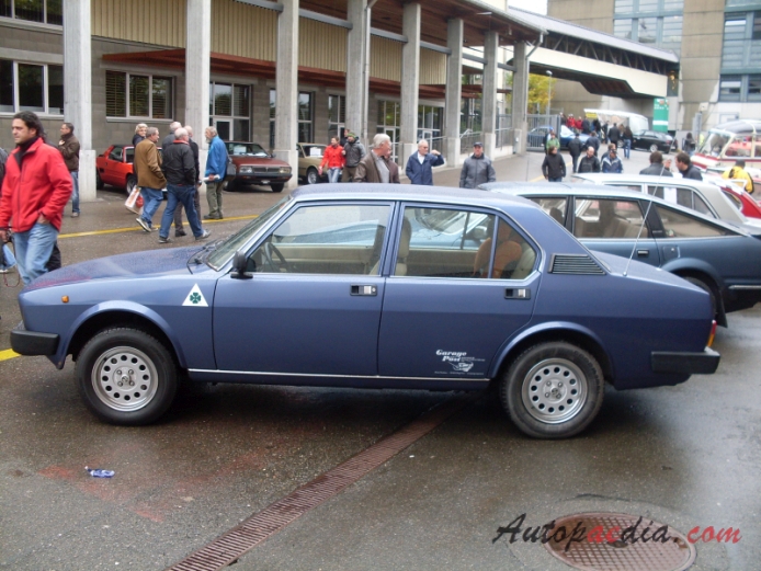 Alfa Romeo Alfetta 1972-1984 (1981-1982 Alfetta 2.0 sedan 4d), lewy bok