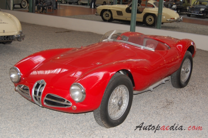 Alfa Romeo C52 (Disco Volante) 1952-1953 (1953 Biplace Sport), lewy przód