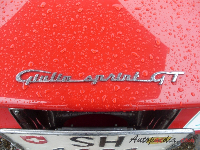 Alfa Romeo GT 1963-1977 (1965 Giulia Sprint GT), rear emblem  