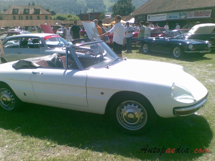 Alfa Romeo Gulia Spider Series 1 (Duetto) 1966-1969, prawy bok