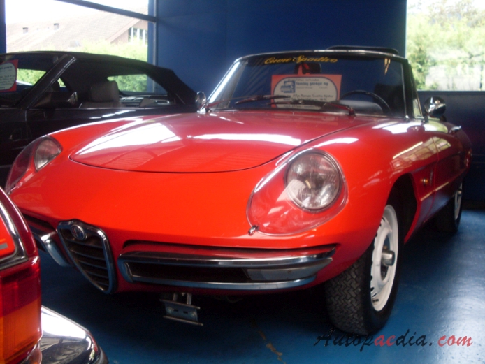 Alfa Romeo Gulia Spider Series 1 (Duetto) 1966-1969 (1966 1.6L), lewy przód