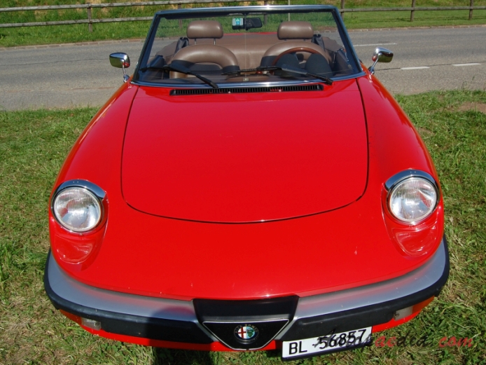 Alfa Romeo Gulia Spider Series 3 1982-1990, front view
