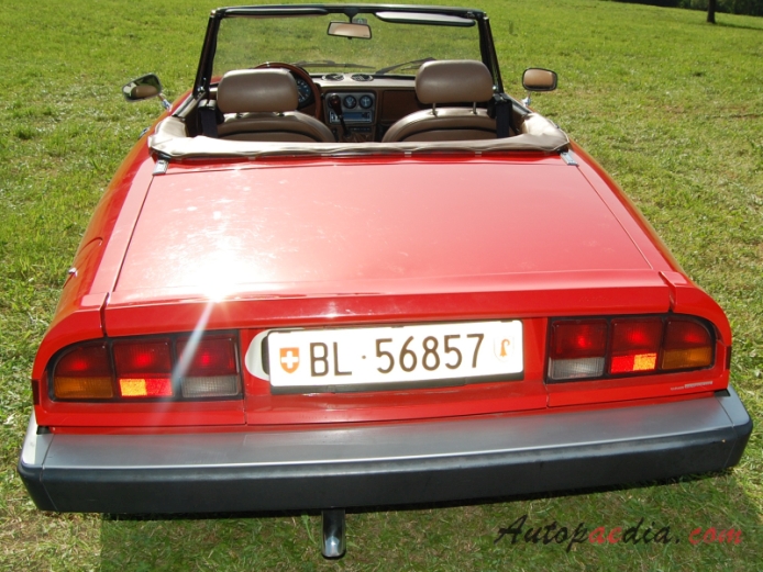 Alfa Romeo Gulia Spider Series 3 1982-1990, rear view