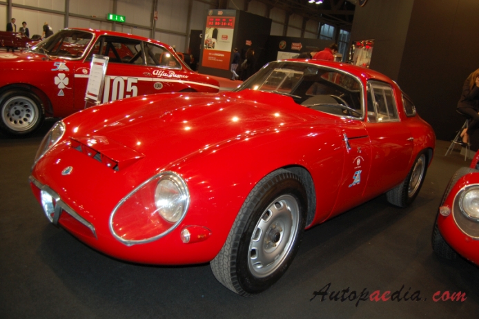 Alfa Romeo Giulia TZ 1963-1967 (1963 Zagato Coupé 2d), left front view