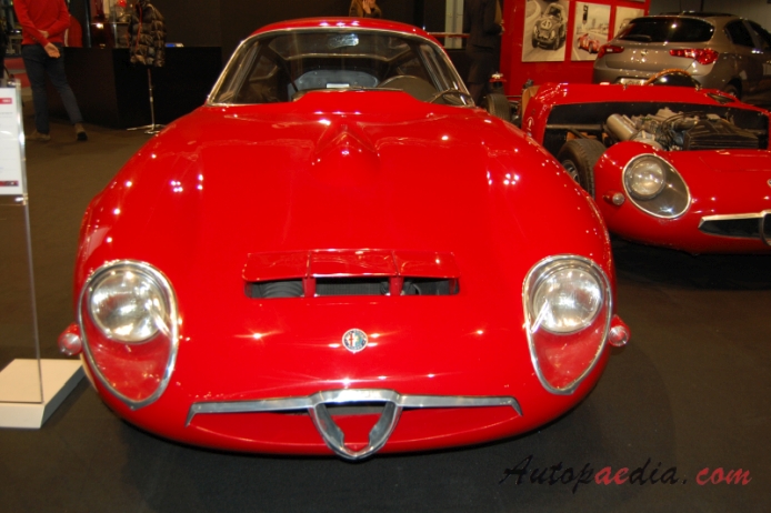 Alfa Romeo Giulia TZ 1963-1967 (1963 Zagato Coupé 2d), front view